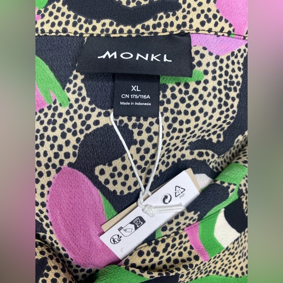 Monkl Shirt Dress Short Sleeve Sustainable Sz XL New WithTags - Picture 10 of 12
